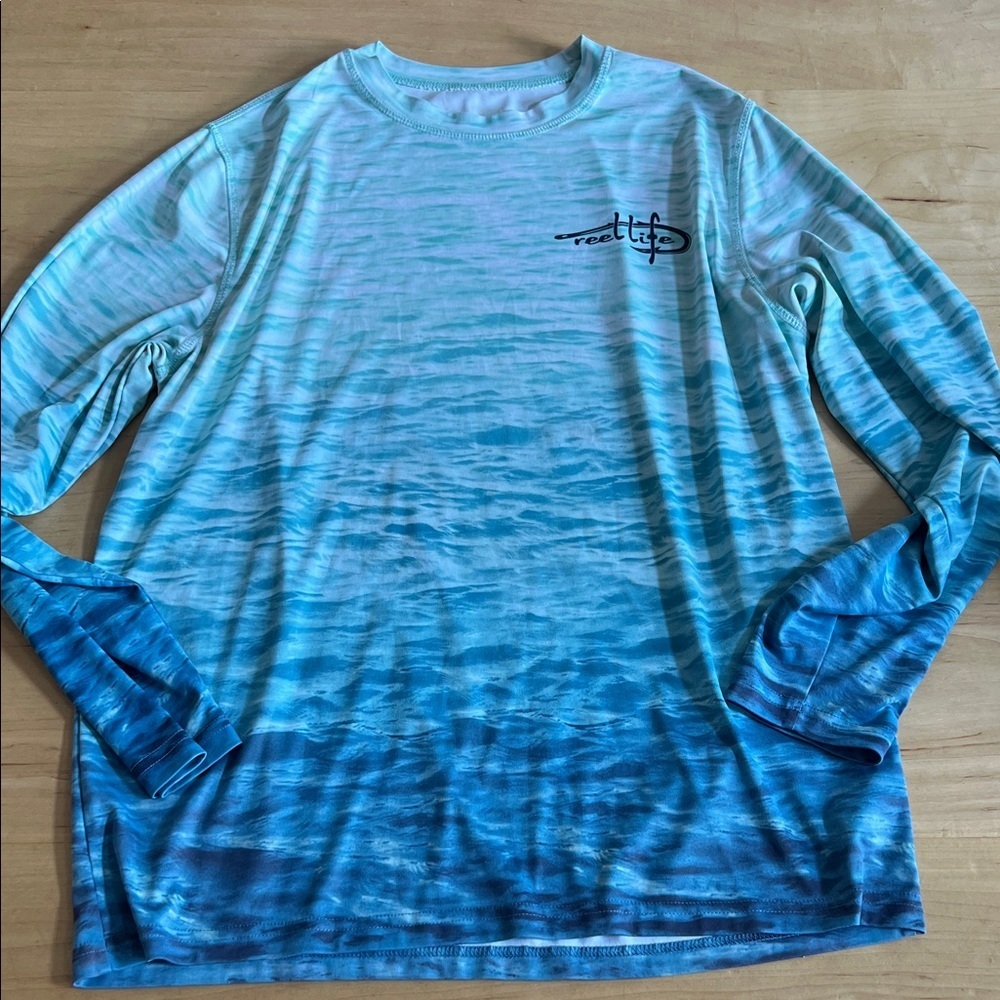 Men's Reel Life Blue Long Sleeve Shirt